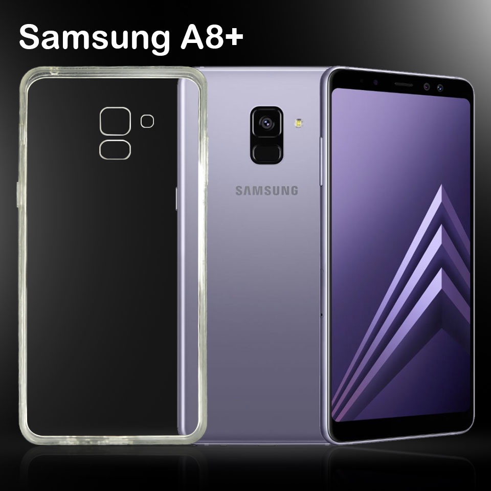 เคสใส เคสสีดำ ซัมซุง เอ8พลัส (2018) แบบหลังนิ่ม  Tpu Soft Case For Samsung Galaxy A8+ (2018) (6.0)