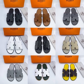 📌รองเท้าแตะ Sandals หนังเรียบ หนังแท้100%งานดีที่สุด