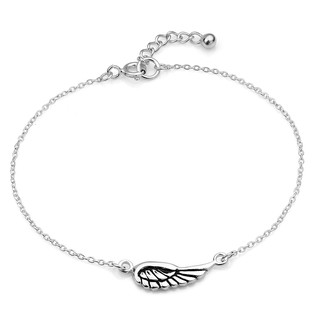 Suvani Jewelry -Silver Angel Bird Wings Bracelet 6.5" - 7.5" นิ้ว สร้อยข้อมือปีกนางฟ้า น่ารัก พร้อมแพ็คเก็จหรู