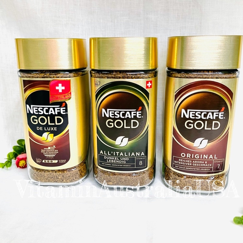 เนสกาแฟ NESCAFE GOLD Original , NESCAFE GOLD DELUXE , NESCAFE GOLD All Italiana เนสกาแฟสำเร็จรูป พร้อมส่ง