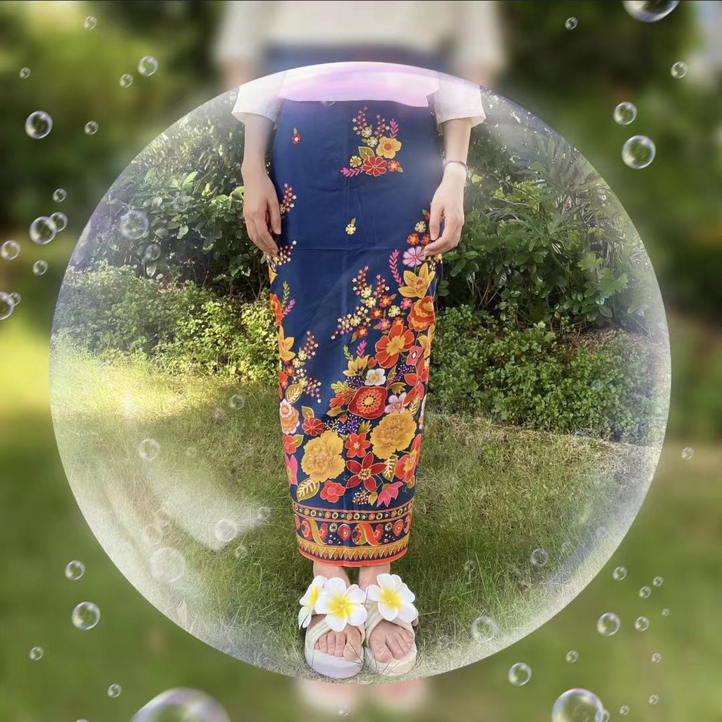 batik sarong เย็บแแล้ว สวย  กว้าง 2 เมตร - รูปที่ 3