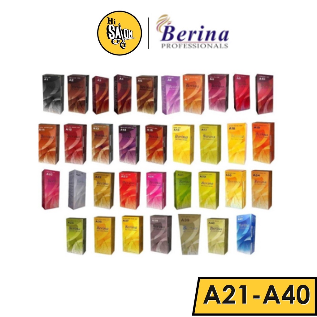 🔥A21-A40🔥 Berina Hair Color เบอรีน่า สีย้อมผม