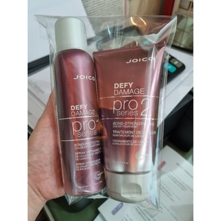 Joico defy damage Pro series 1 + 2 bond strengthening optimizer spray 160ml + treatment 150ml ตัวช่วยก่อนหลังการทำสี