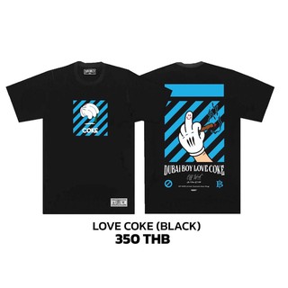 [LEEE]Dubaiboy:เสื้อยืดสกรีนลาย "coke" คอกลม