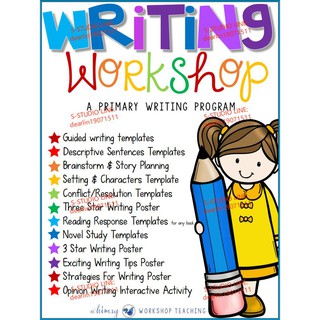 Writing Workshop and Writing Centers Bundle Kindergarten, 1st, 2ndการเรียนการเขียนภาษาอังกฤษ-อเมริกา การเรียนภาษาอังกฤษส