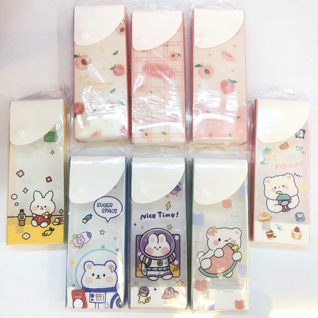 (3ชิ้น ได้ราคาส่ง) กระเป๋าดินสอ กล่องดินสอ ลายอวกาศ การ์ตูนน่ารัก พร้อมส่ง กล่องใส่ดินสอ กระเป๋า กล่อง