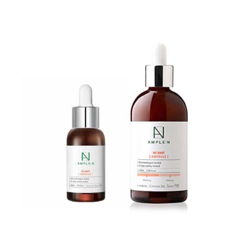 (สั่งในไลฟ์ลด100) เซรั่ม Coreana : Ample N VC Shot Ampoule30ml.