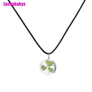 Luckybabys จี้ใบโคลเวอร์ สีเขียว