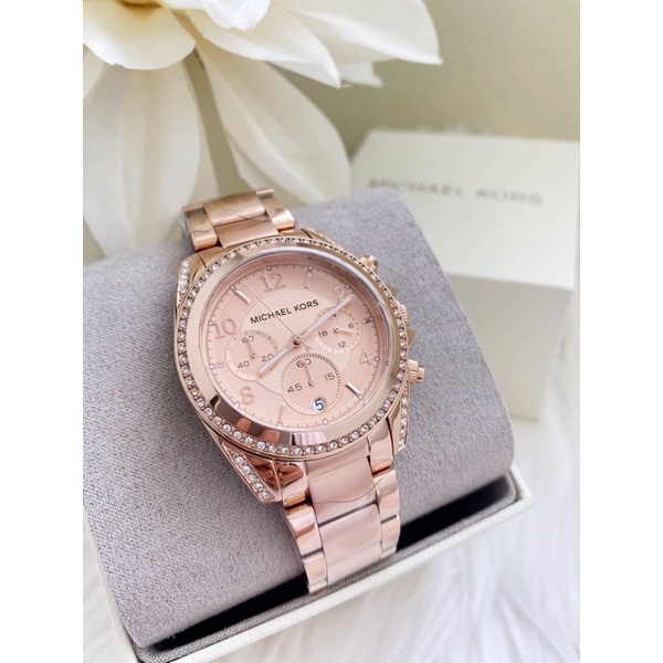 นาฬิกาข้อมือ Michael Kors Women's MK5263 Blair Rose Gold-Tone Watch