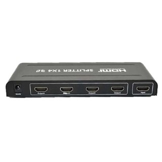 ﻿hdmi splitter เข้า1ออก4จอ FULL HD 3D 1080p เวอร์ชั่น1.4adapter power