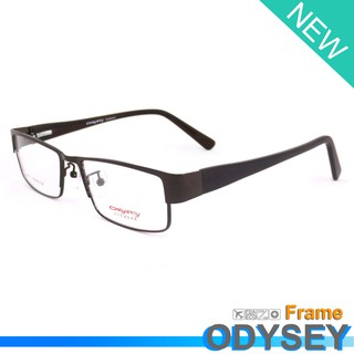 Odysey แว่นตา รุ่น 40811 สีน้ำตาล กรอบเต็ม ขาสปริง วัสดุ สแตนเลส สตีล (สำหรับตัดเลนส์) Eyeglasses