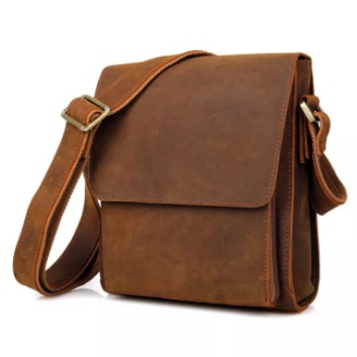 กระเป๋าหนังวัวแท้ สะพายข้าง สะพายไหล เหมาะสำหรับผู้ชาย Leather Bag for you รุ่น  BW01