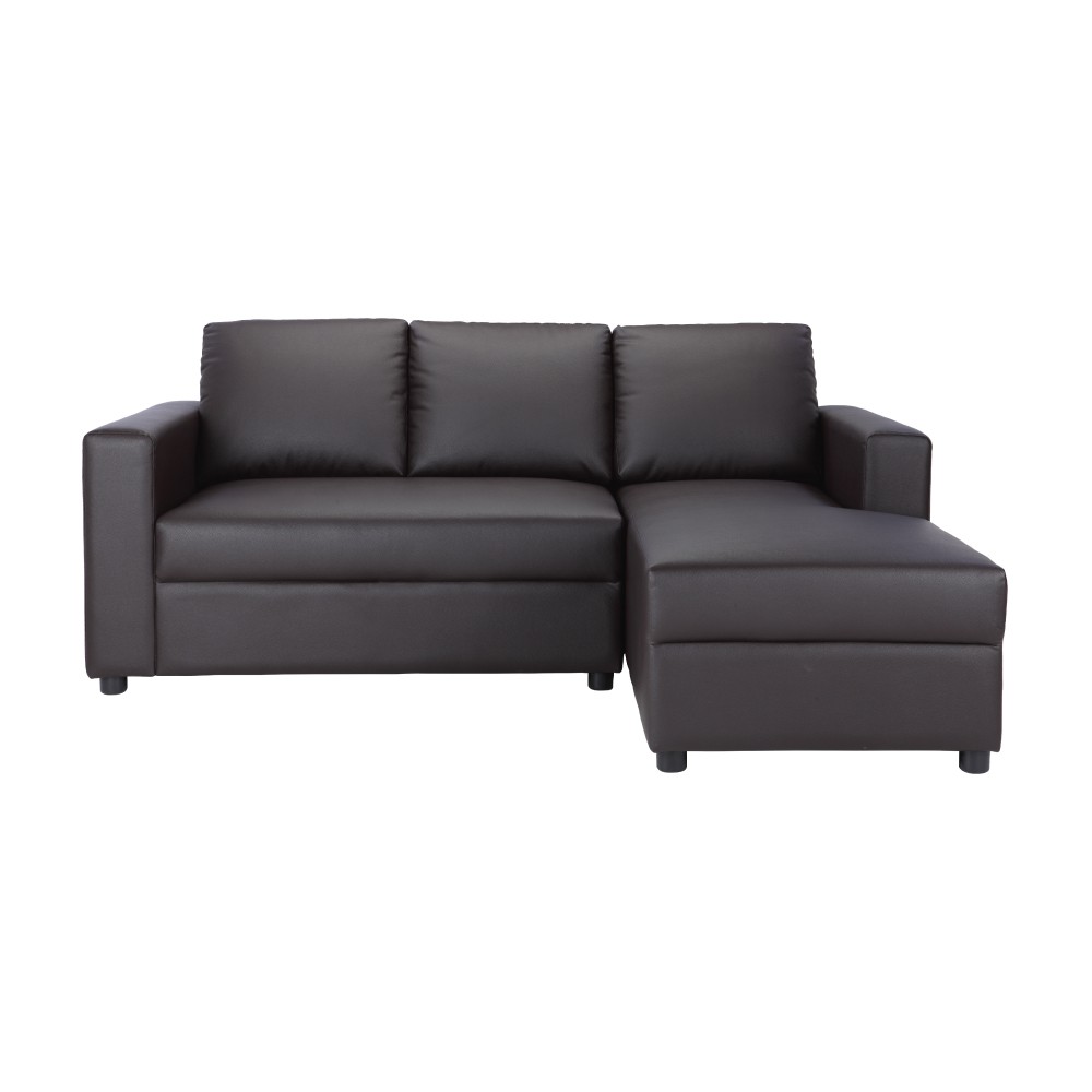 WINNER FURNITURE โซฟาหนังสังเคราะห์ L-Shape รุ่นจอร์จ สีน้ำตาลเข้ม(เลือกข้างL-Shapeได้) #5
