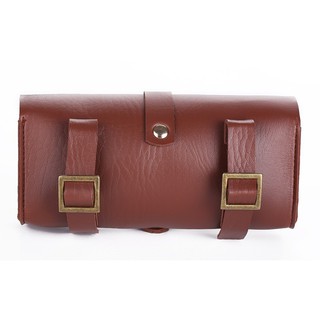 กระเป๋าหนังวินเทจ สำหรับจักรยาน IRON JIAS PU Saddle bag รุ่น V017