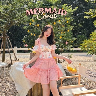 💎พร้อมส่ง💎BLT ชุดเดรส Mermaid coral collection