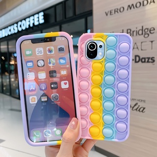 ป๊อปอิท เคสโทรศัพท์ซิลิโคนนุ่มฟองสบู่ VIVO S1 Pro V21 V21e V20 Pro V20 SE V15 Pro V11 Pro V11i V9 V7 Plus V5s V5 Lite V5 Plus X9 X9s X50 X60 Pro Pop Push It Bubble Case