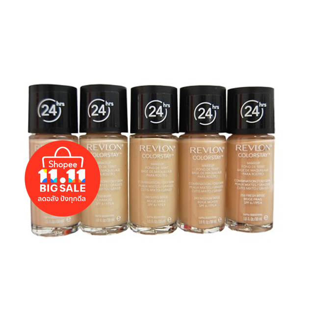 หัวปั้ม New รองพื้นเรฟรอลรุ่นใหม่ฝาดำ 30มล. Foundation Revlon