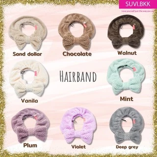 Bow hairband suvi headband ผ้าคาดผมนุ่มนิ่ม ผ้าคาดผม เก็บผมดีไม่รั้งหัว