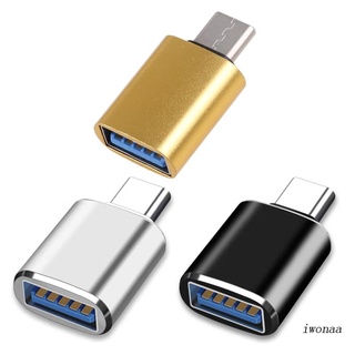 Iwo อะแดปเตอร์แปลงสายเคเบิ้ล USB Type C เป็น USB 3.0 ตัวเมีย OTG ความเร็วสูง