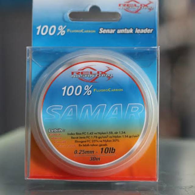 Leader samar Fluorocarbon 100% 10lb 15lb 20lb 25lb 30lb 40lb