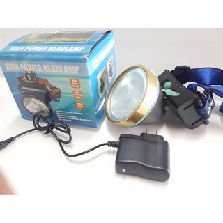 ไฟฉายคาดหัว ไฟฉายหน้าผาก 30W LED HIGH POWER HEADLAMP ไฟชุด LED 1 หลอด ปรับระดับความสว่างได้ 2 ระดับ