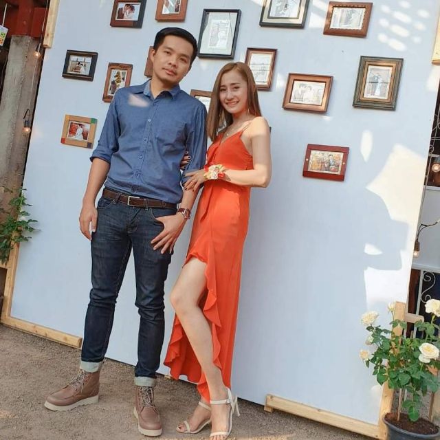 DY.clothezz เดรส สีส้ม