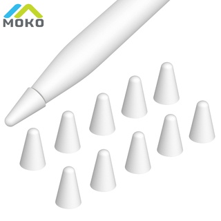 MoKo [10 Pack] Pencil Tips Cover Fit Apple Pencil 1st Gen/2nd for Drawing Writing Anti-Slip Silicone Lightweight