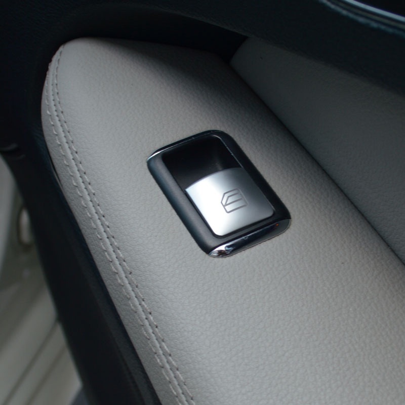 สติกเกอร์ติดปุ่มสวิตช์หน้าต่าง ที่พักแขนประตูด้านใน สําหรับ Benz GLK ML GL a B C E G Class W204 W212 W246 W166 X166 ราคา ถูกที่สุด ดีลบีเคเค แกลเลอรีภาพที่ 8