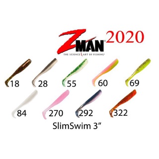 ปลายาง Zman Slim SwimZ 3”