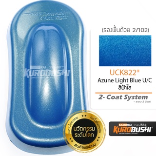 UCK822 สีฟ้าใส Azune Light Blue U/C 2-Coat System สีมอเตอร์ไซค์ สีสเปรย์ซามูไร คุโรบุชิ Samuraikurobushi