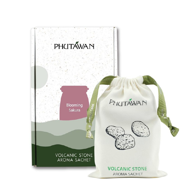 ถุงหอมจากหินภูเขาไฟ PHUTAWAN Volcanic Stone Aroma Sachet ภูตะวัน ถุงหอม แขวนในรถ ในตู้