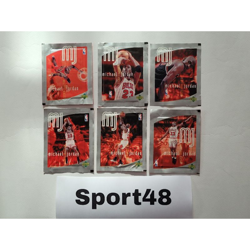ซองสุ่ม Sticker 1998 Michael Jordan 6 ซอง (6 sealed packs)