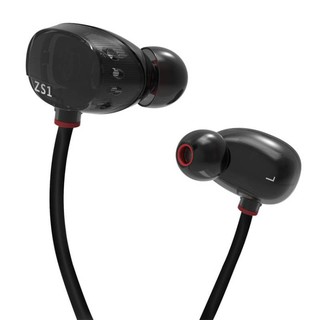 KZ หูฟัง 2ไดร์เวอร์ระดับ Hi-Fi รุ่น ZS1 (สีดำ)