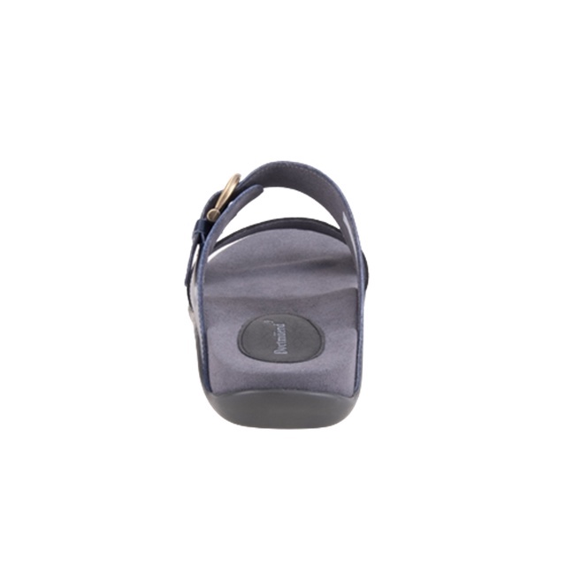 Dortmuend F-Series JF130 015-007 Navy Blue-Black "Flats & Comfort" รองเท้าส้นเตี้ยเพื่อสุขภาพ
