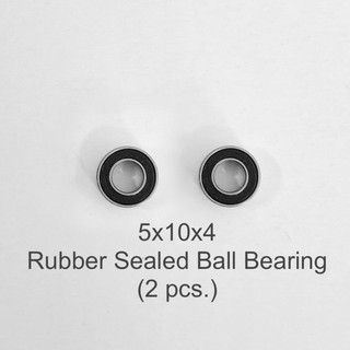 Ball bearing 5x10x4 rubber sealed (2pcs.)