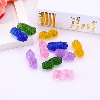 ถั่วลิสงคริสตัล crystal peanut wedding mascot เมล็ดถั่ว แก้เคล็ด peanut home decoration 7สีรวม ตกแต่งห้อง