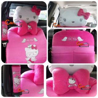 ลิขสิทธิ์แท้ 100% พร้อมส่ง! ชุดแต่งรถคิตตี้ Hello Kitty เซ็ทประหยัด 8 ชิ้น