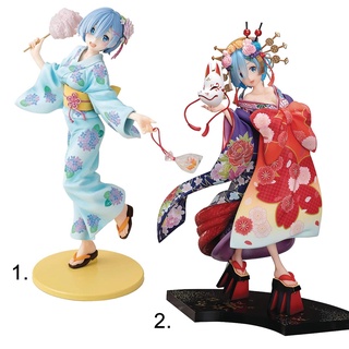 [แท้/Pre Order] 1/7 เร็ม | Rem - Re Zero - KD Colle Yukata Ver. (Kadokawa, Revolve) / F:Nex - Oiran Douchuu (FuRyu)