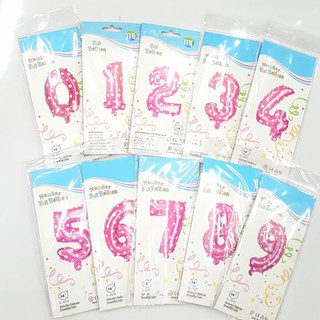 ลูกโป่งฟรอยตัวเลข 14 นิ้ว