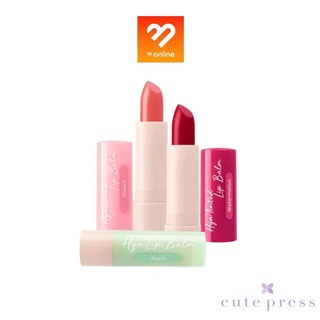 ใหม่!! CUTE PRESS HYA TINTED LIP BALM 3.7g. คิวท์เพรส ไฮยา ทินท์ ลิป บาล์ม บำรุงริมฝีปากให้เนียนนุ่มชุ่มชื่น