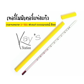 Thermometer เทอร์โมมิเตอร์ มีแบบแอลกอฮอล์ และแบบปรอท 0-100C