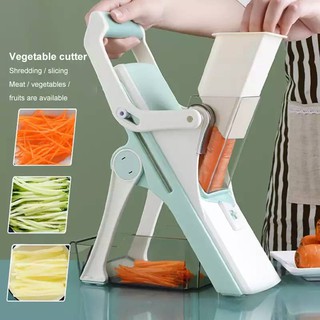 เครื่องหั่นผัก 5in1 Multifunctional manual slicerใบมีด5แบบ เครื่องหั่นเนื้อ เครื่องสไลด์ผัก หั่นบาง หั่นกลม หั่นยาว