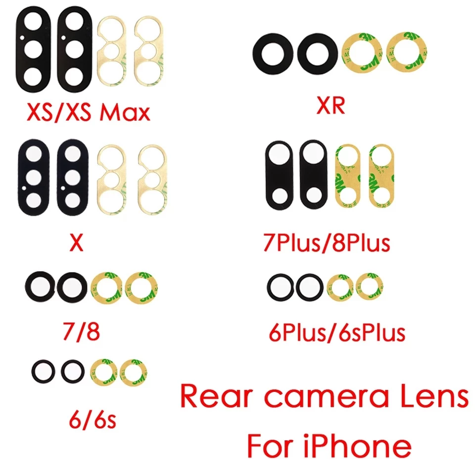 เลนกล้อง ใช้สำหรับ i6 6S Plus 7 7 Plus 8 Plus X XR XS XS Max 11 Pro max 12 pro max 12 mini Lens 14 13 pro max กระจกกล้อง
