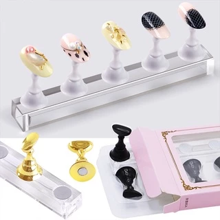 แท่นวางเล็บ pvc สำหรับทาสีเล็บเจลแบบแม่เหล็ก มี 8 สีสวยๆให้เลือก🌸พร้อมส่ง 🌸