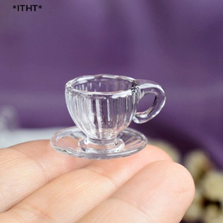 Itht โมเดลแก้วชา กาแฟ ขนาดเล็ก 1:12 สําหรับตกแต่งบ้านตุ๊กตา