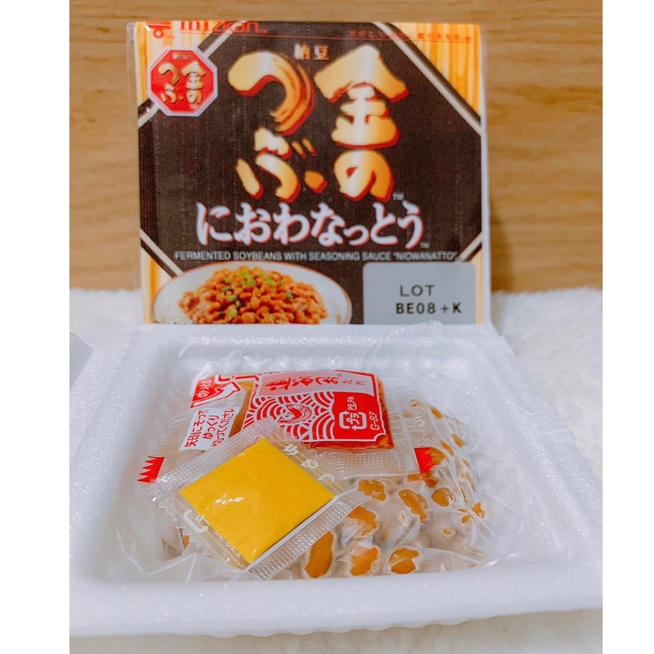 ถั่วนัตโตะ คิน โนะ สึบุ นิโอวะนัตโตะ (นัตโตะแบบไม่มีกลิ่น กลิ่นไม่แรง) Kin No Tsubu Niowanatto 3 ถ้วย น้ำหนัก 168.3 กรัม