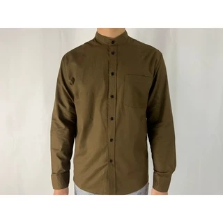 คอจีน/แขนยาว 5XL/6XL ผ้า OXFORD - เสื้อเชิ้ตคนอ้วน ไซส์ใหญ่ Big size