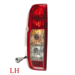 (ซ้าย) ไฟท้าย นิสสัน นาวาร่า ปี 2005-2014 (ฝาแดง) รวมขั้วและหลอดไฟ NISSAN NAVARA D40 TAIL LIGHT