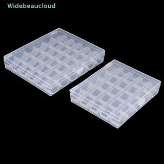 Widebeaucloud 25/36 ม้วน กระสวย จักรเย็บผ้า กระสวยเปล่า เคสออแกไนเซอร์ กล่องเก็บของ Nice