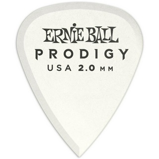 Ernie Ball® Prodigy Standard 2.0 มม.  ปิ๊กกีตาร์ไฟฟ้า หนาทนพิเศษ วัสดุ Delrin® (สีขาว) ** Made in USA ** (Model#: P09202